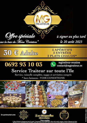 offre spéciale MG Traiteur